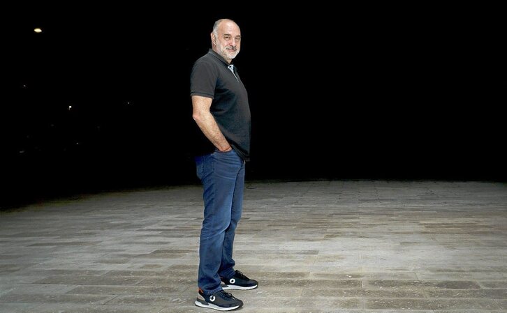 Pablo Laso, durante su encuentro con ZAZPIKA.