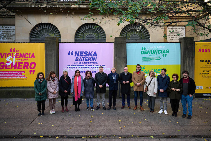 Presentación oficial de la campaña del Gobierno de Nafarroa para el 25N.