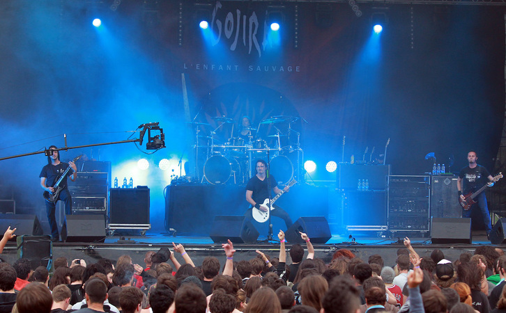 Gojira, 2012ko Euskal Herrian Zuzenean jaialdian.