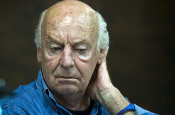 Eduardo Galeano, en 2012, en Bilbo. 