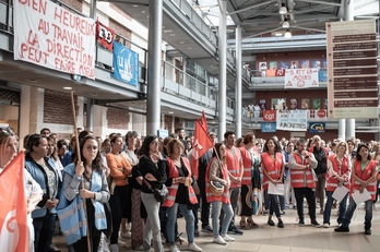 Le personnel du Centre hospitalier de la côte basque s’est mobilisé en nombre le 24 septembre.