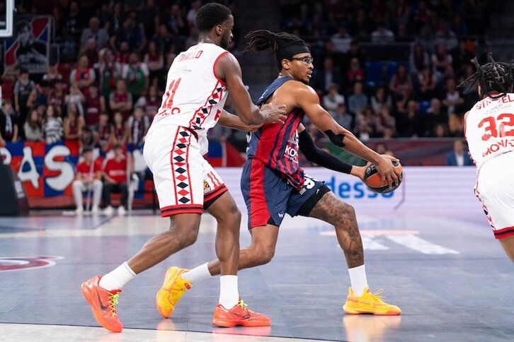 Chima Moneke ha empujado al Baskonia hasta que se ha agotado el combustible.