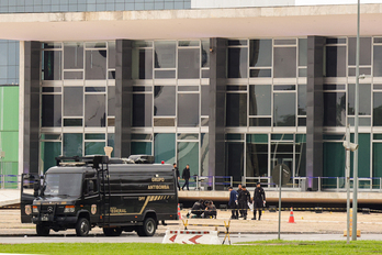 Operaciones policiales tras el suceso del miércoles frente a la Corte Suprema.