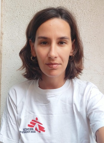 Cristina Roldán, enfermera de MSF, participó en una misión de la ONG en la Franja de Gaza desde desde finales de mayo a principios julio.