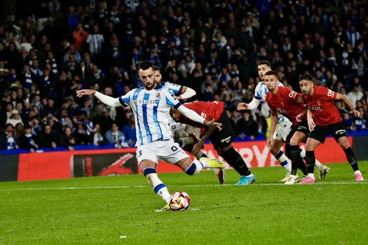 Imagen del encuentro de Copa entre Real Sociedad y Mallorca de la temporada pasada.