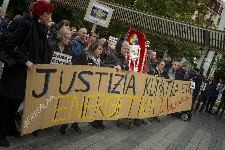 Indautxu plazan egin dute mobilizazioa.