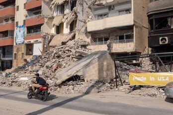 Rukaya Halawi y su familia explican la situación que están viviendo. 