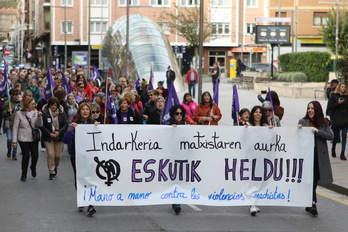 Movilización contra la violencia machista.