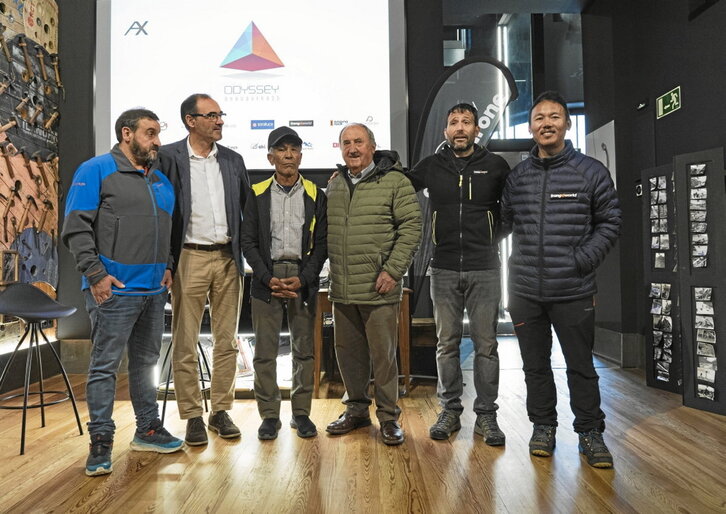 Alex Txikon presentó su expedición en el Mendietxe Museoa de Azpeitia.