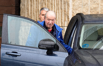 Juan Carlos de Borbón, en una de sus visitas a Sanxenxo.