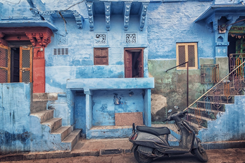 Jodhpur hiriko irudia, Rajasthanen. 