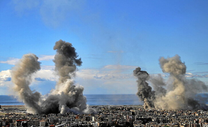 Israel endureció los bombardeos sobre Beirut antes de dar el visto bueno a un alto el fuego.