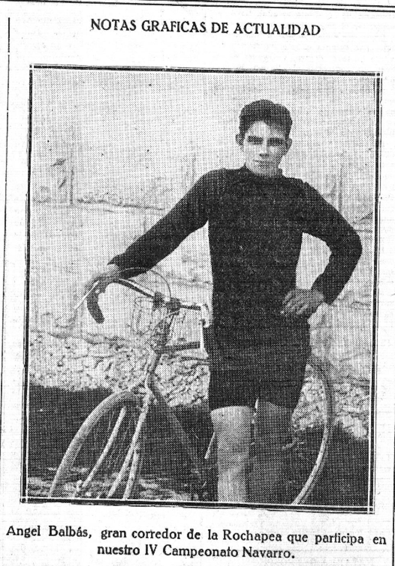 Ángel Balbás, en una foto el 25 de septiembre de 1926.