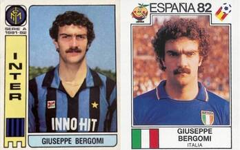 Dos cromos de Bergomi, cuando llegó al Mundial 82 siendo un desconocido y acabó campeón.