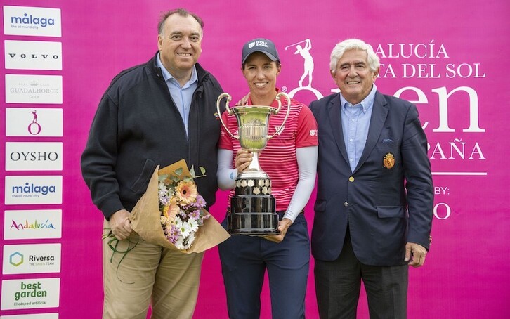 Carlota Ciganda, ganadora de la Copa de España.