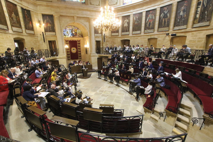 Imagen de archivo de un pleno de las Juntas Generales de Bizkaia.