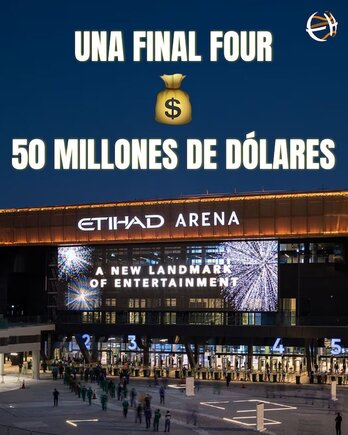 El Etihad Arena acogerá la Final Four de la Euroliga 2024/25.