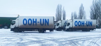 Un convoy humanitario de la ONU llega a la región ucraniana de Zaporiyia, en una imagen de archivo.