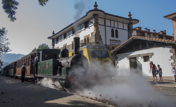 Azpeitiko tren berezietako bat.