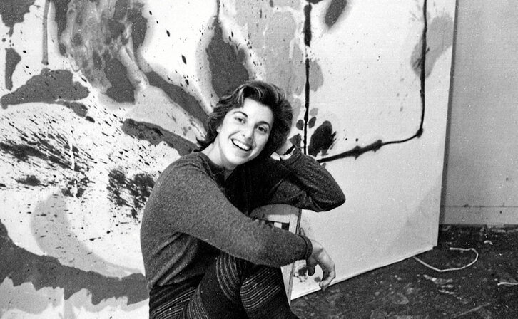 Helen Frankenthaler, en su estudio de Third Avenue.