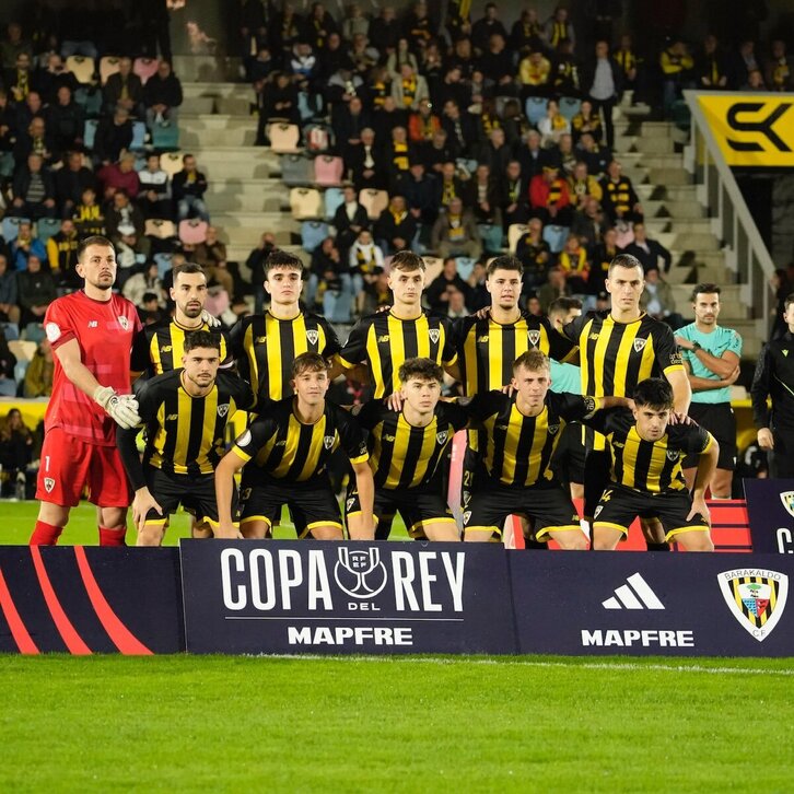 El once inicial de Barakaldo para hacer frente al Racing de Ferrol. 