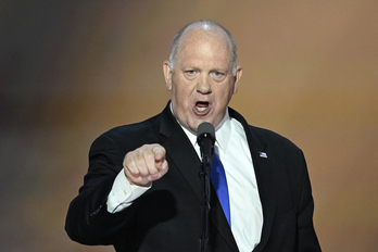 Thomas Homan, en la Convención Republicana.  