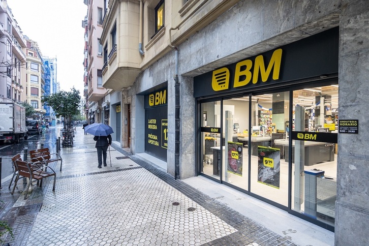 Un supermercado BM en Donostia.