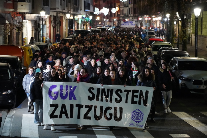 Imagen de la manifestación de hace un año para denunciar a Mario López.