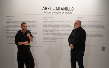 Fernando Pérez, en la presentación de la exposición de Abel Jaramillo, la semana pasado.