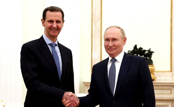 Bashar al-Assad y Vladimir Putin, el pasado 24 de julio. 