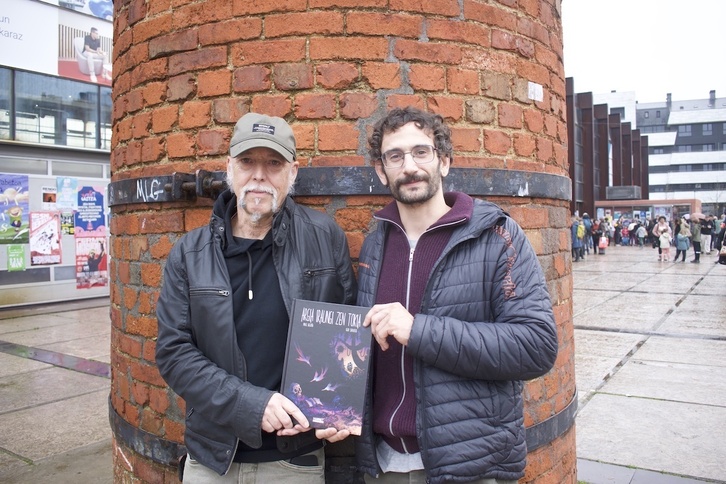 Mikel Begoña e Igor Sarralde muestran su obra.