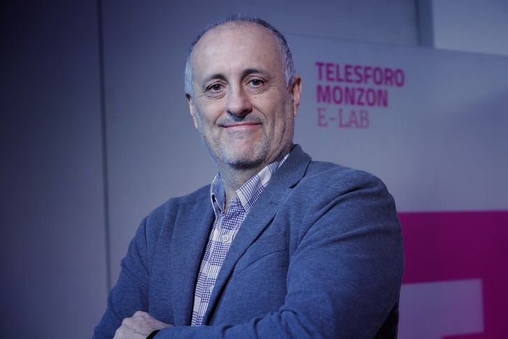 Alejandro Inurrieta, en la jornada de TM eLAB este lunes en Donostia.