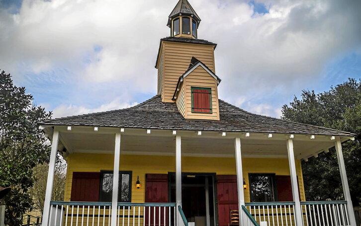 Vermilionvilleko Acadien museoko etxea. (ImgesByCheri.com | Getty Images)