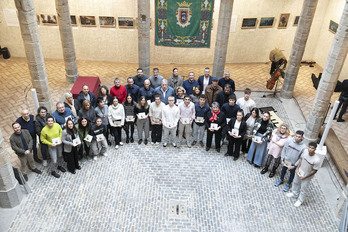 Acto de homenaje a 40 deportistas de Iruñea por sus méritos de 2024.