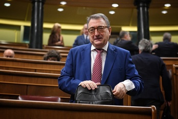 Aitor Esteban, ayer en el Congreso.