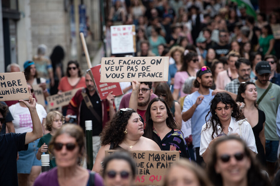 Au lendemain du premier tour des élections législative, rassemblement contre l'extrême droite le lundi 1er juillet.e