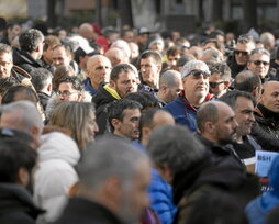 Trabajadores de BSH, el miércoles.