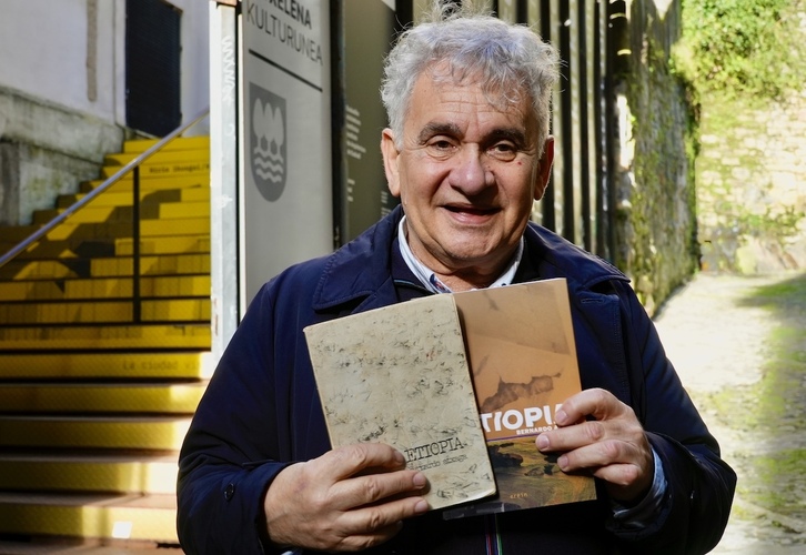 Bernardo Atxaga, en la presentación de la reedición de ‘Etiopia’, en noviembre pasado.