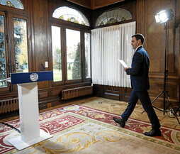 Imanol Pradales volvió a retomar las ruedas de prensa en Ajuria Enea para hacer balance.