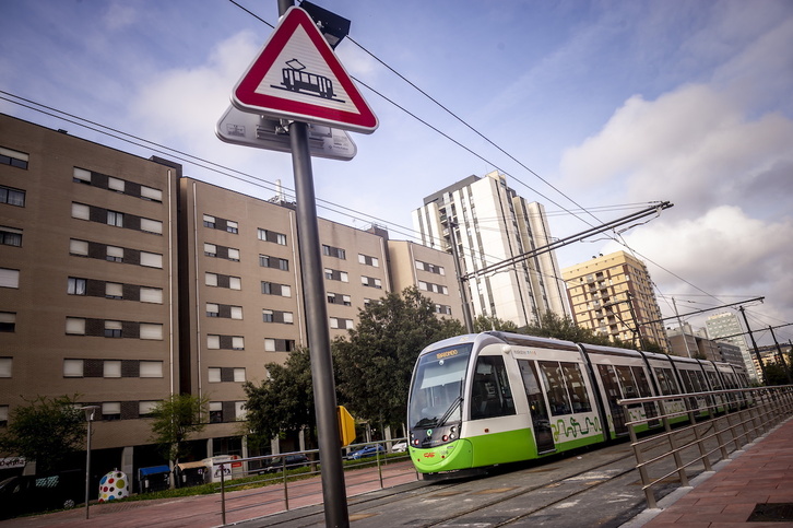 Tranvía de Gasteiz.