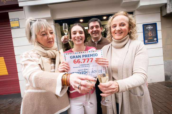 La administración 17 de Gasteiz ha repartido 7,5 millones de euros del tercer premio.