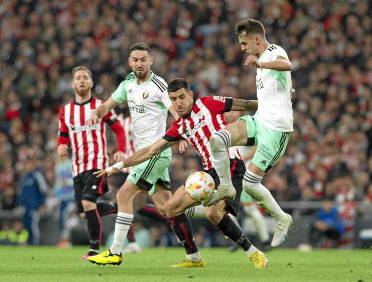 Athletic y Osasuna se midieron hace dos años, con clasificación de los rojillos para la final copera.