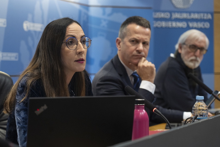 Pedrosa y Bildarratz, en la presentación del decreto en 2023.