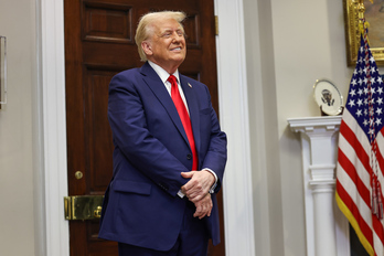  El presidente de EEUU, Donald Trump, en la Casa Blanca.