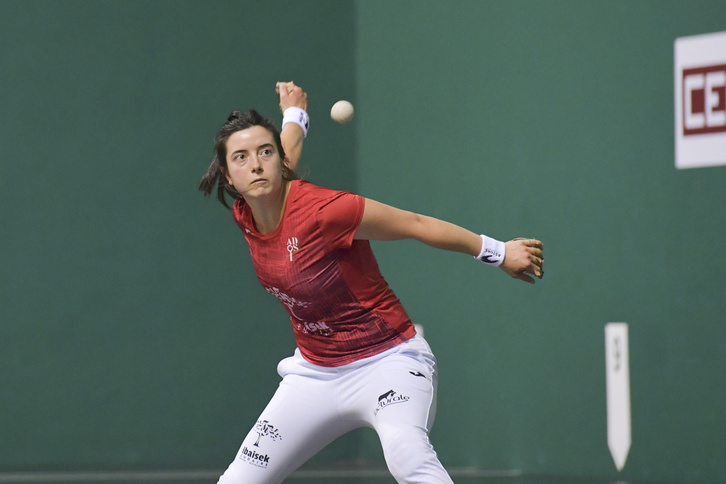 Naroa Elizalde, 2021ean Labriten jokatutako partida batean.