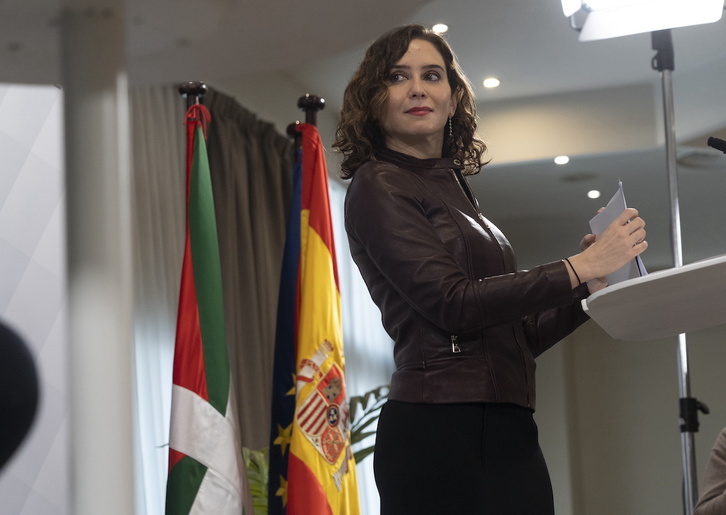 La presidenta de la Comunidad de Madrid, Isabel Díaz Ayuso.