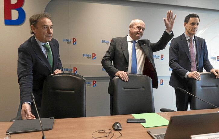 Ricardo Barkala saluda durante una reciente comparecencia ante los medios.