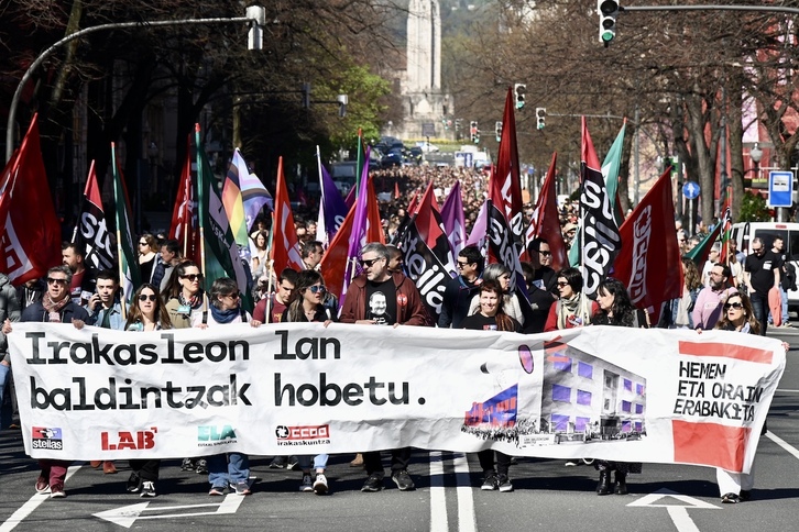 Bilbon egindako manifestazioa.