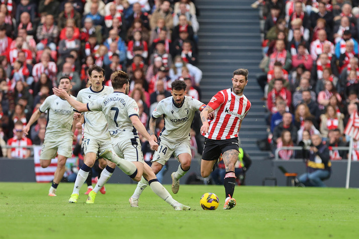 Osasuna acertó a sujetar al Athletic en su último partido, logrando un meritorio empate en San Mamés.