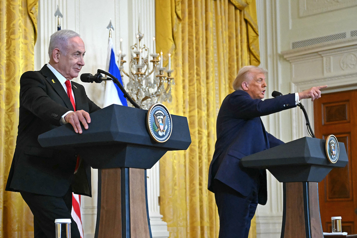 Imagen de la rueda de prensa conjunta celebrada en febrero en la Casa Blanca.